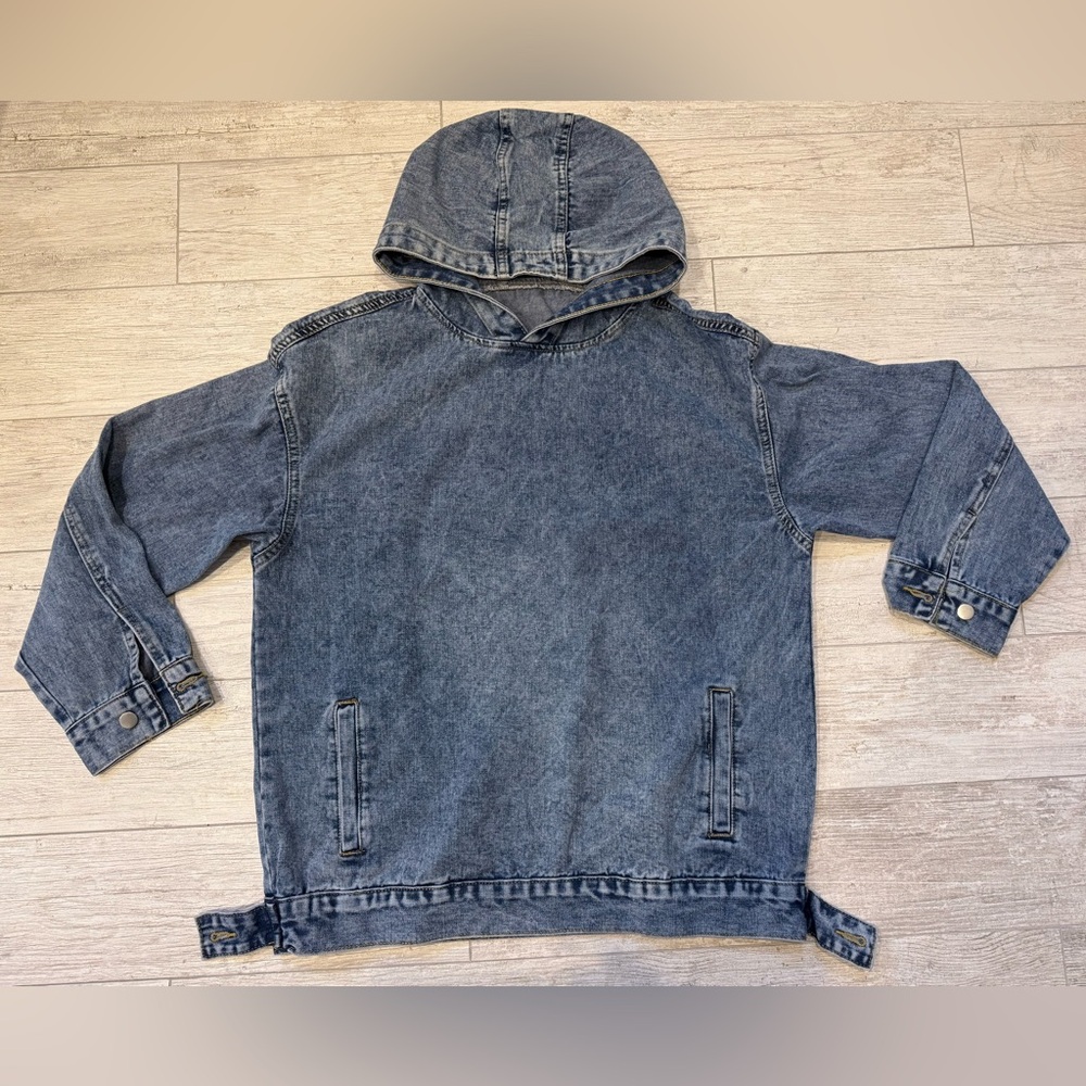 NWOT Denim Hooded Jacket